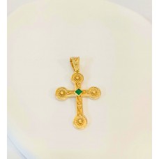 ΓΥΝΑΙΚΕΙΟΣ ΣΤΑΥΡΟΣ ΧΡΥΣΟ K14 με Ημιπολύτιμο λίθους CRG93